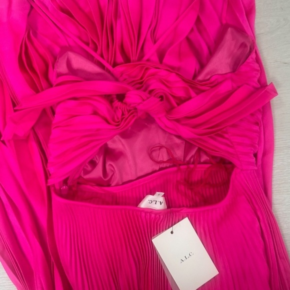 ALC Aries Dress in Hot Pink. - Picture 6 of 7